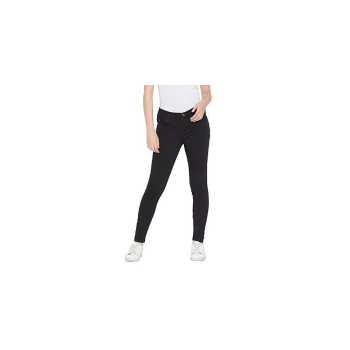 Womens Black Solid Jeans