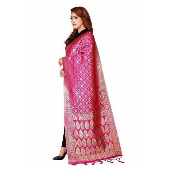 Banarasi Silk Dupatta With Zari Work