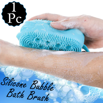 SILICONE BUBBLE BATH SPA SUPER SOFT BODY SCRUBBING BRUSH